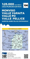Hiking map Italian Alps Sheet 106 - Monviso 1:25,000
