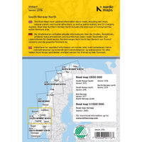 Roadmap-Straßenkart-Roadmap-Veikart Sør-Norge nord 1:500,000 2018-2019