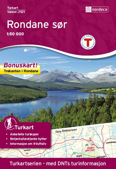 Walking map/Turkart Rondane South 1:50,000 (2016)