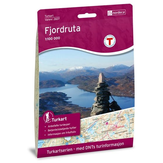 Wandelkaart Noorwegen Turkart Fjordruta 1:100.000