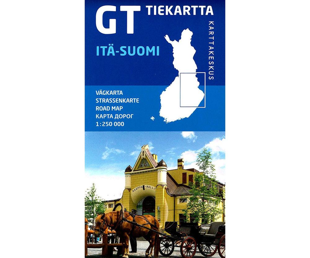 Wegenkaart Itä-Suomi/Oost Finland 1:250.000 (2018)
