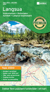 Hiking map Topo 3000 Langsua 1:50,000 (2017)