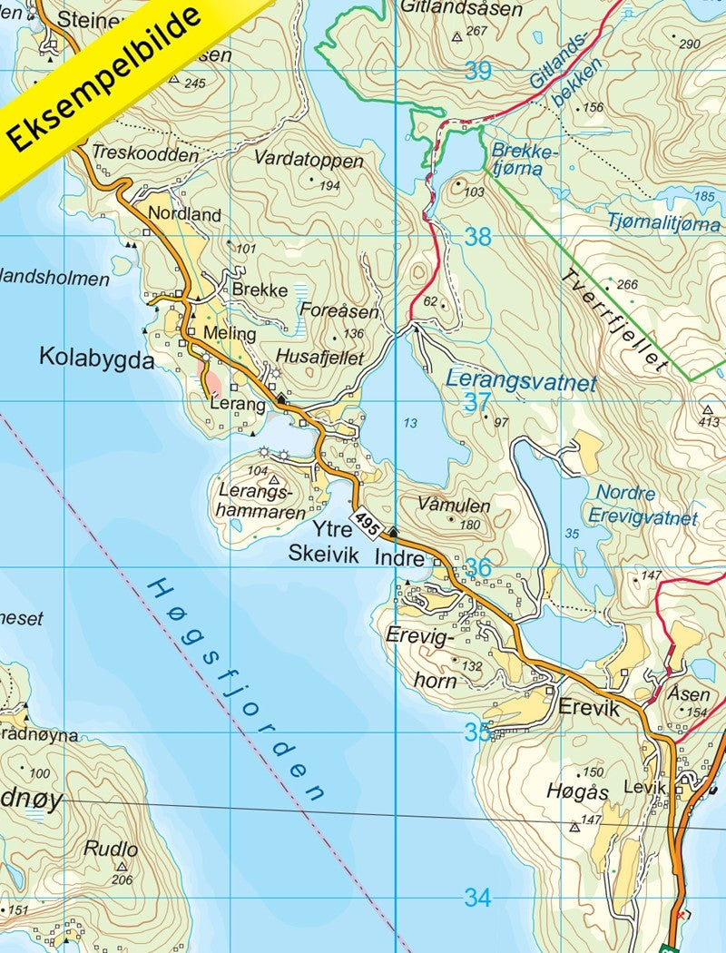 Wandelkaart Topo 3000 Lysefjorden 1:50.000 (2016)