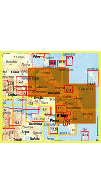 Road and Touring Map Evia Island - Skyros 1:110 000 (04)