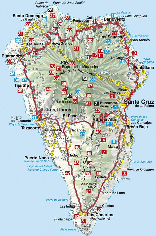 Wandelgids-Rother La Palma 71 Touren (20.A 2020)