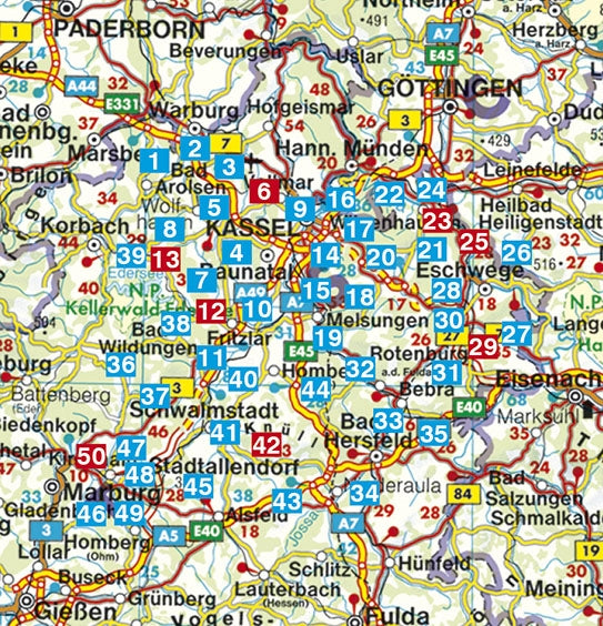 Wandelgids Nordhessen - 50 Touren (3.A 2019)