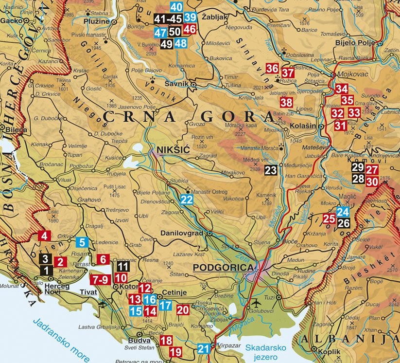 Rother WanderfÃ¼hrer Montenegro 50 Touren (2.A 2017)