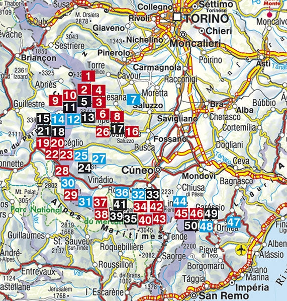 Rother Wanderführer Piemont Süd 50 Touren