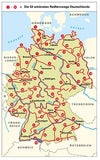 Die 50 schönsten Radfernwege in Deutschland 3.A 2018