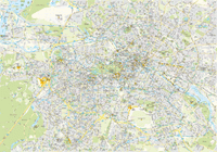 Stadsplattegrond Berlin - cool city map 1:12 000 4.A 2019