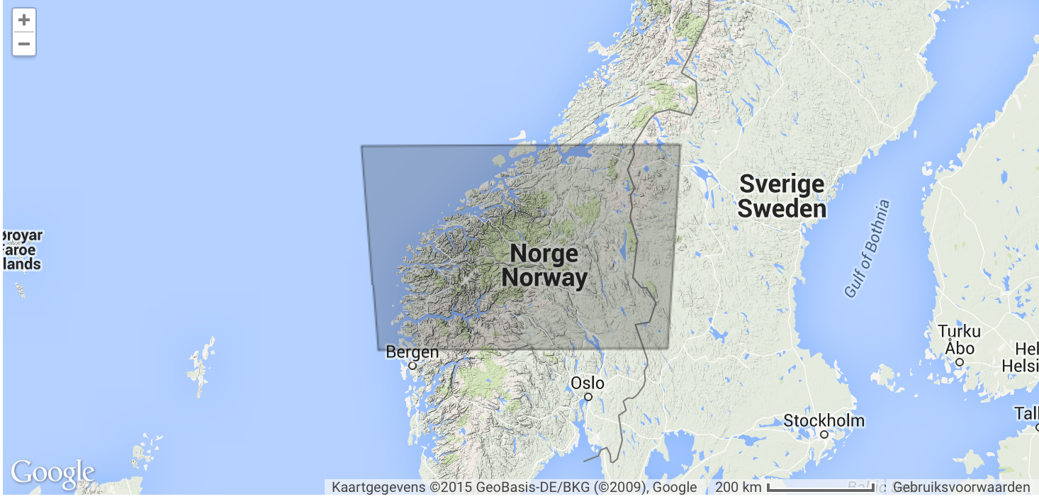 Wegenkaart-Straßenkart-Roadmap-Veikart Sör-Norge nord 1:500.000