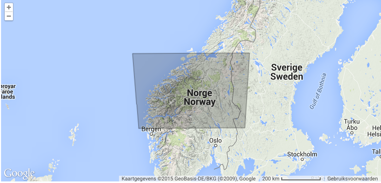 Wegenkaart-StraÃŸenkart-Roadmap-Veikart SÃ¸r-Norge nord 1:500.000