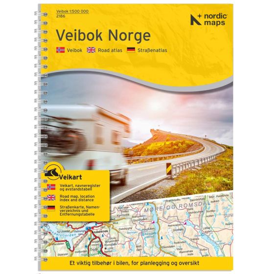 Wegenatlas/Veibok Noorwegen-Norge 1:500.000 2022