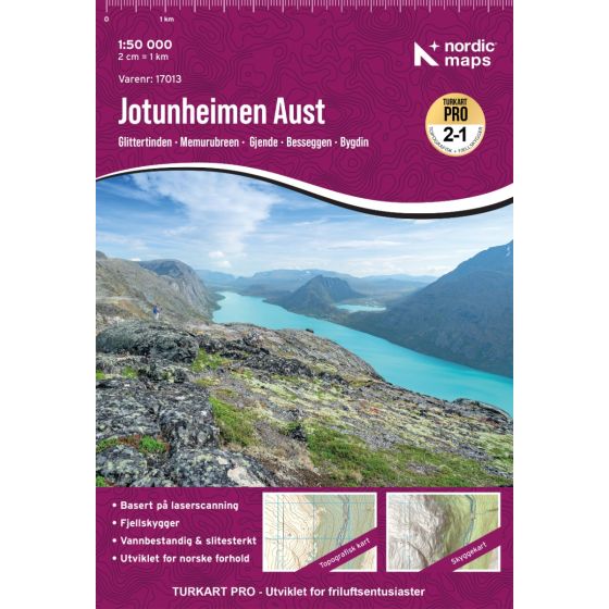 Wandelkaart Turkart Pro Jotunheimen Aust 1:50.000 (2026)
