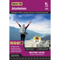 Hiking map Turkart Jotunheimen 1:100,000 (2016)