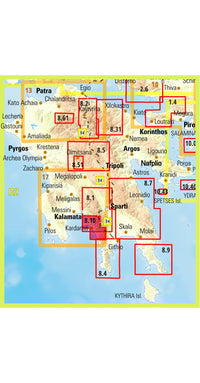 Wandelkaart Hike & Explore 1:22.000 Exo Mani (Verga-Kardamyli-Trachila) 8.10