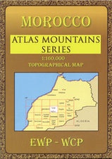 Hiking map Toubkal Massif Morocco 1:160,000