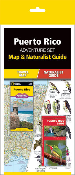Puerto Rico Adventure Set (Map &amp; Naturalist Guide)