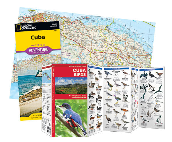 Cuba Adventure Set (Map &amp; Naturalist Guide)