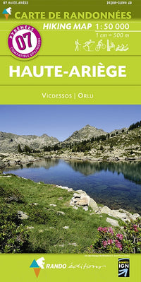 Wandelkaart PyreneeÃ«n Blad 07 Haute-AriÃ¨ge 1:50.000 (2015)