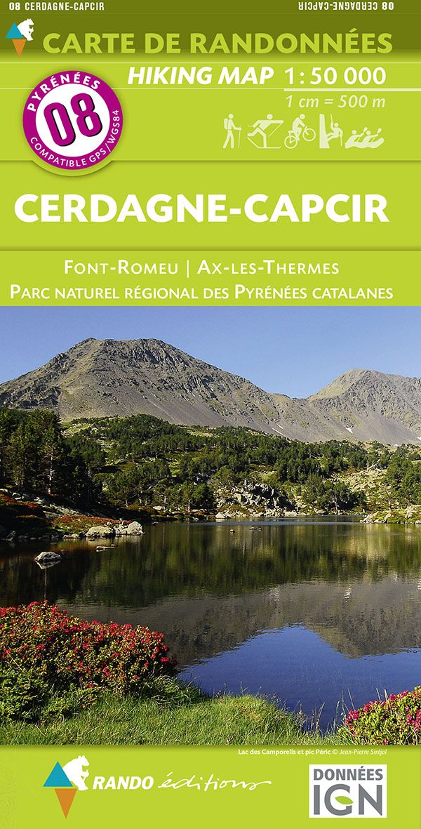 Wandelkaart Pyreneeën Blad 08 Cerdagne-Capcir 1:50.000 (2016)