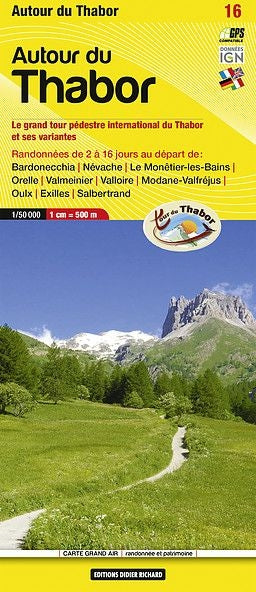Wandelkaart Autour du Thabor (16)