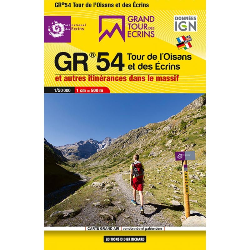 Wandelkaart GR54 Tour des Ecrins 1:50.000 (poche)