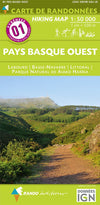 Wandelkaart Pyreneeën Blad 01 Pays Basque-Ouest 1:50.000 (2021)