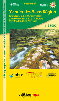 Wandelkaart Yverdon-Les-Bains-Region 1:25.000