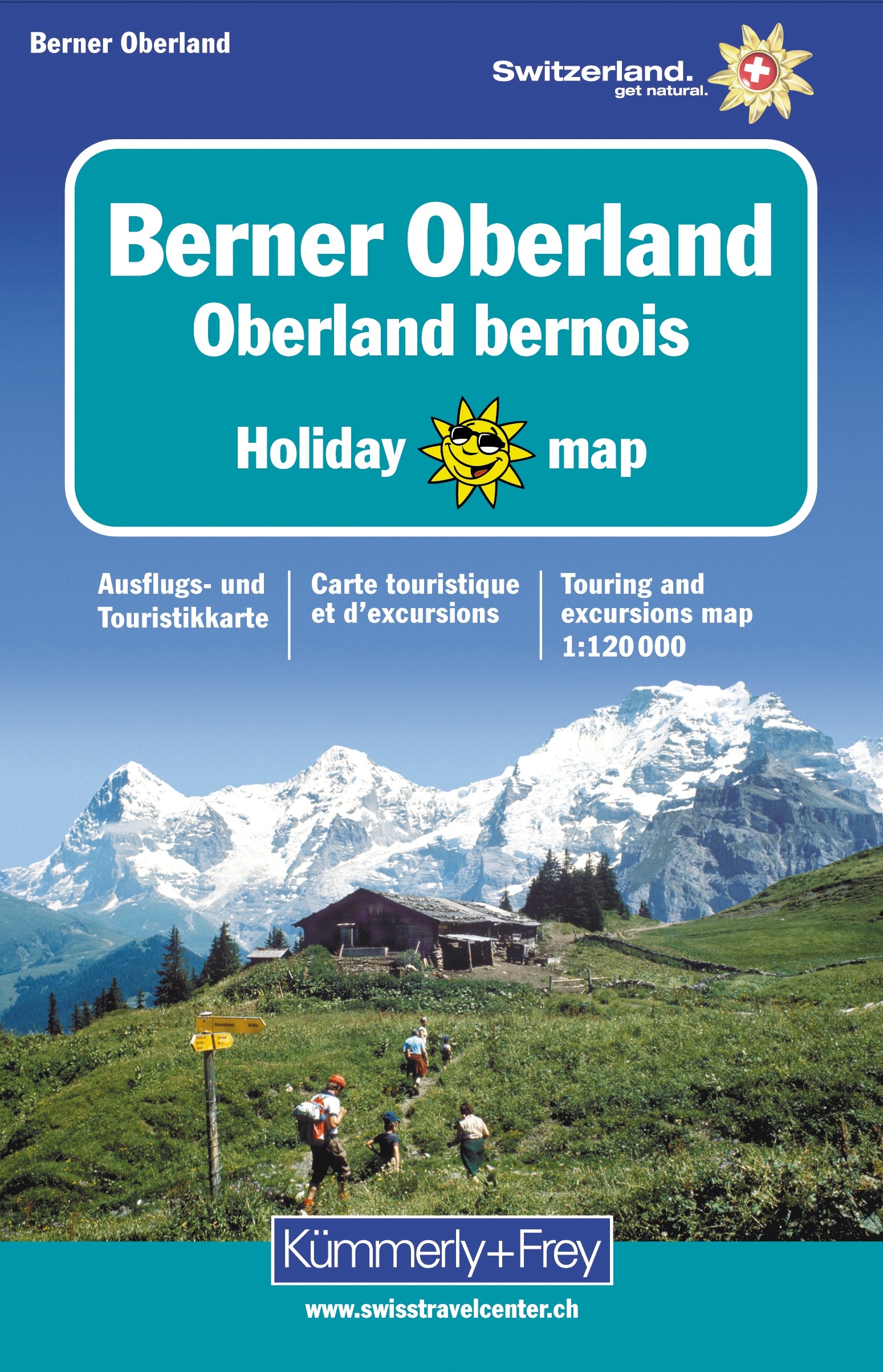 Holiday Map Bernese Oberland 1:120,000