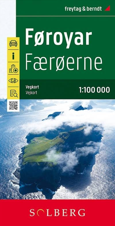 Tourist map Føroyar - Faroe Islands - Faroe Islands 1:100,000