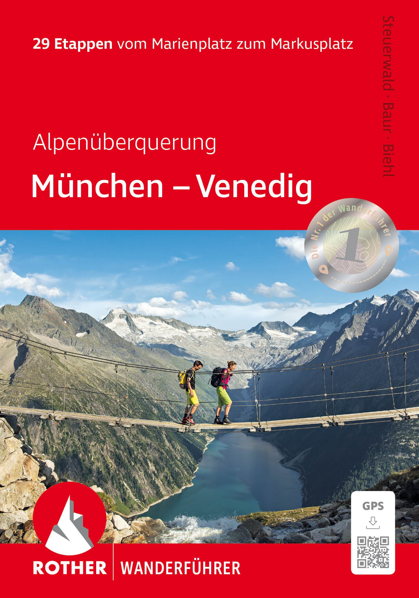 Walking guide Munich - Venedig 29 stages (4.A 2016)