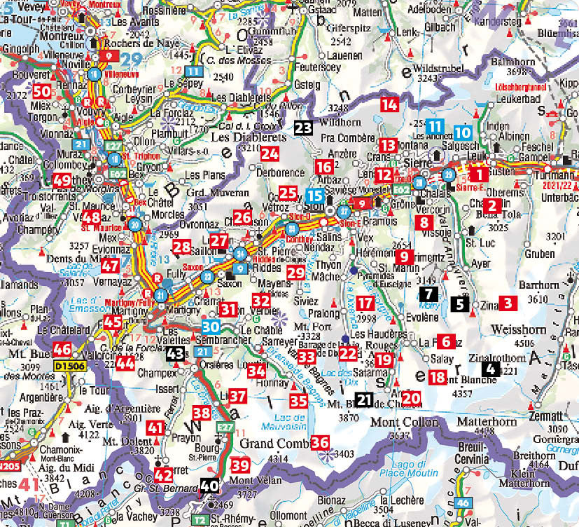 Rother Wanderführer Unterwallis - 50 Touren (7.A 2025)