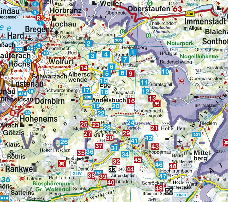 Rother WanderfÃ¼hrer Bregenzerwald - 50 Touren   (10.A 2017)