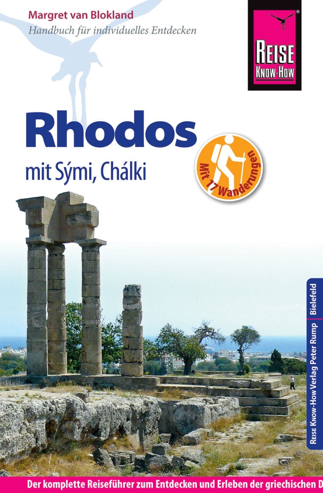 Rhodes travel guide with 17 walks (7.A 2017)