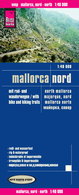Road map Mallorca North 1:40,000 3.A 2014
