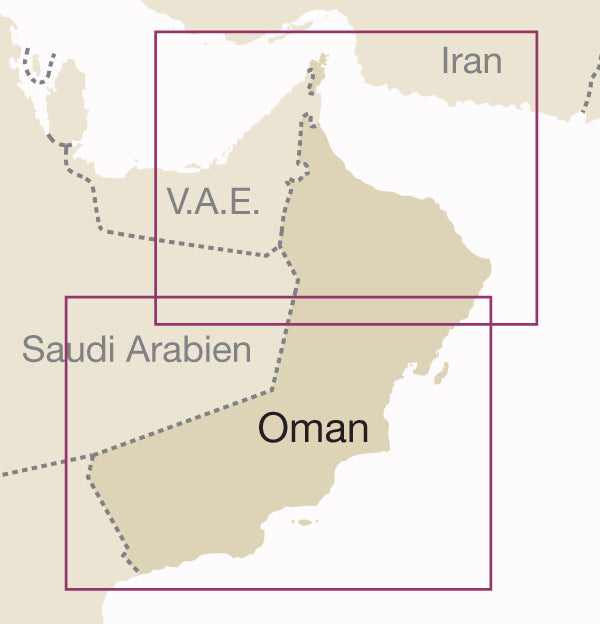 Road map Oman 1:850,000 10.A 2019
