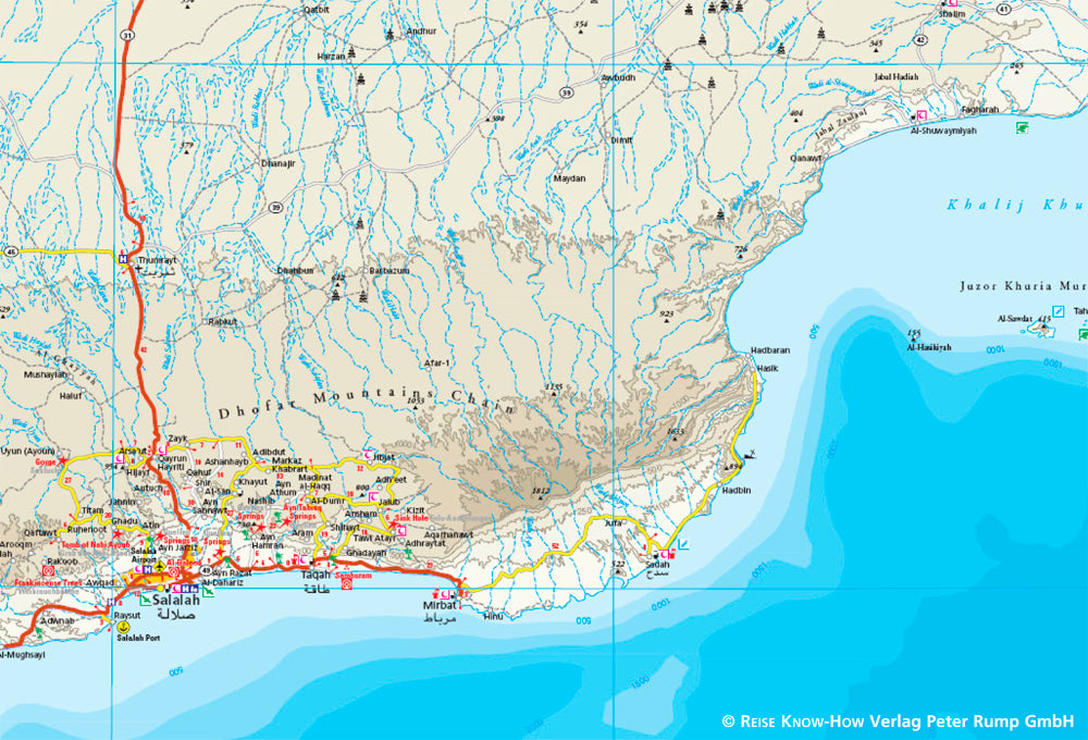 Road map Oman 1:850,000 10.A 2019