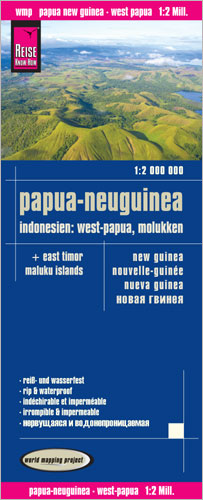 Road map Papua/New Guinea &amp; Moluccas 1:2m 1.A 2015