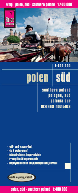 Road map Poland Süd 1:400 000 1.A 2014