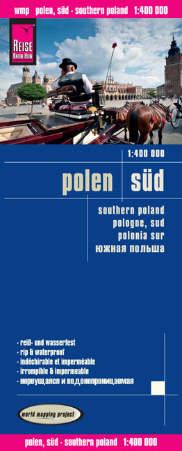 Wegenkaart Polen SÃ¼d 1:400 000 1.A 2014