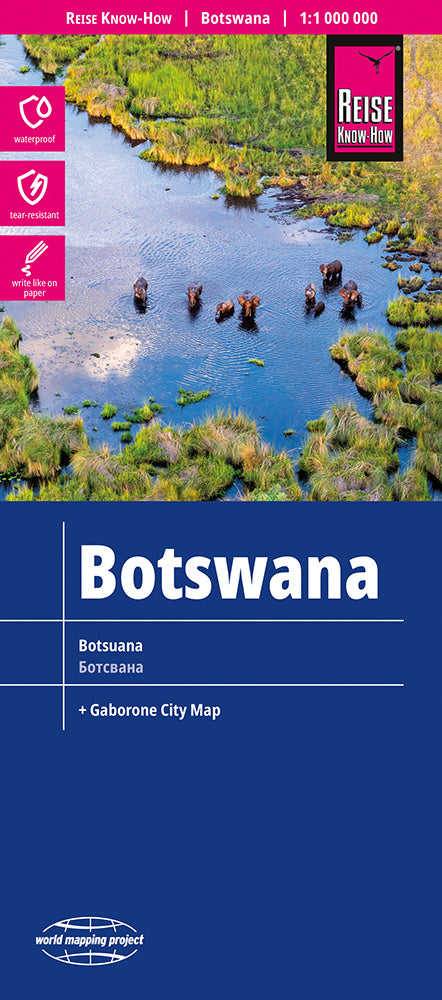 Wegenkaart Botswana 1:1m 9.A 2024