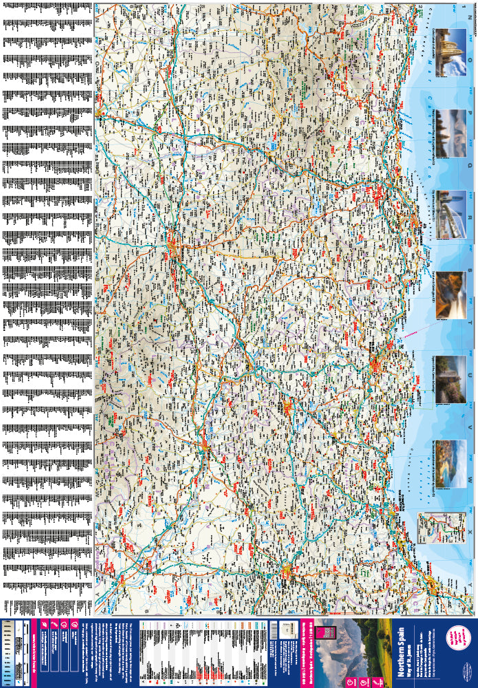Wegenkaart Northern Spain / Nordspanien/Jakobsweg 1:350.000 11.A 2023