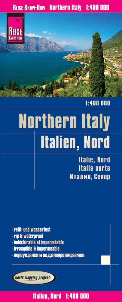 Road map Northern Italy/Italy Northern1:400,000 3.A 2017