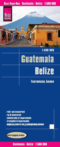 Road map Guatemala - Belize 1:500,000 5.A 2018