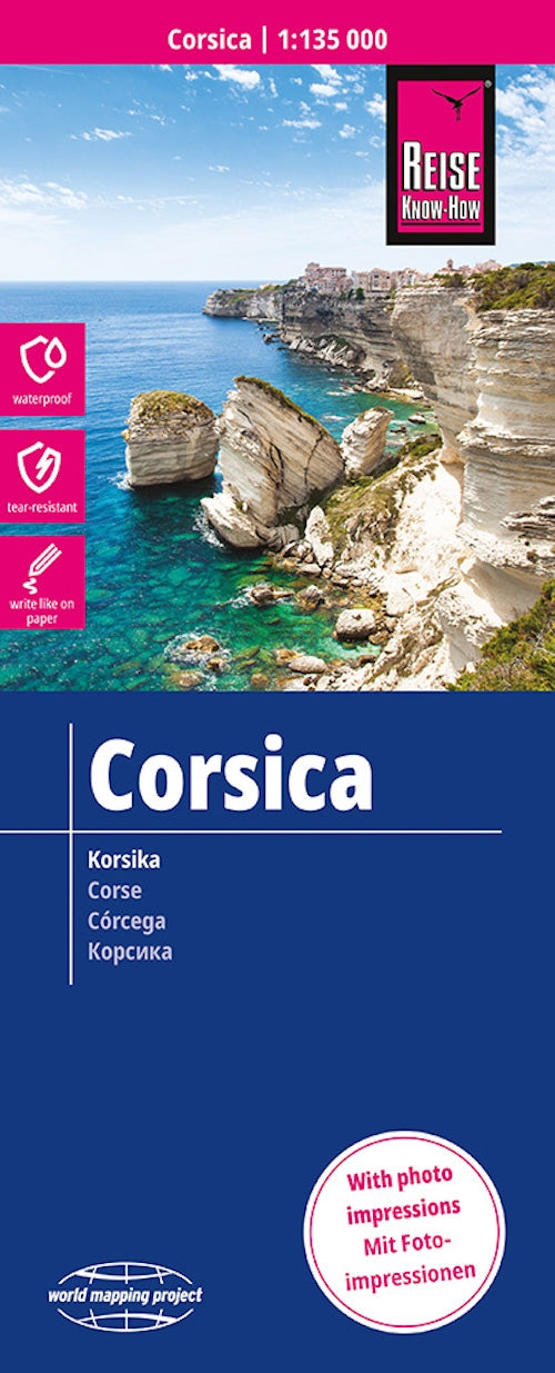 Road map Corsica 1:135,000