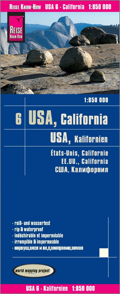 Wegenkaart USA-6 California 1:850.000 6.A 2018