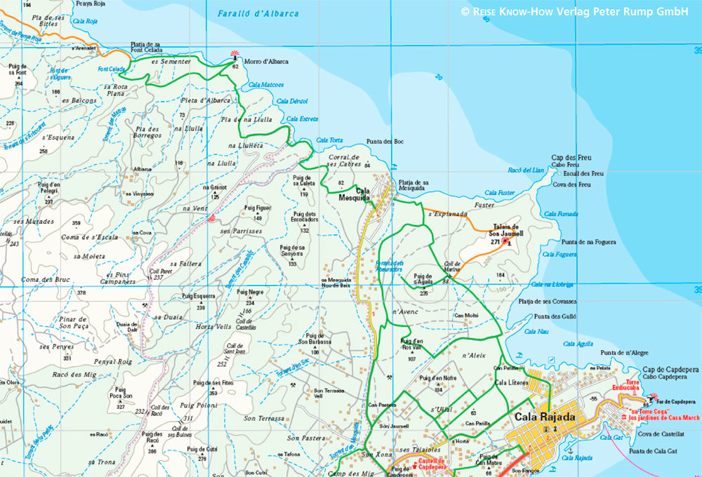 Map Mallorca East 1:40,000 3.A 2015