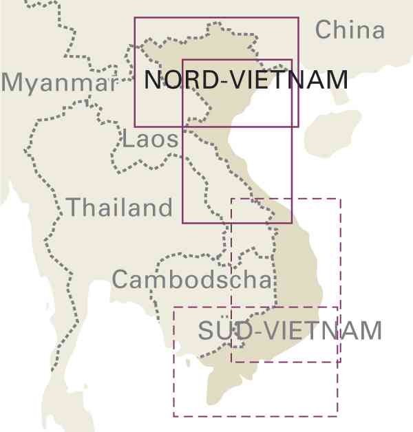 Vietnam map - North/Nord 1:600,000 8.A 2020