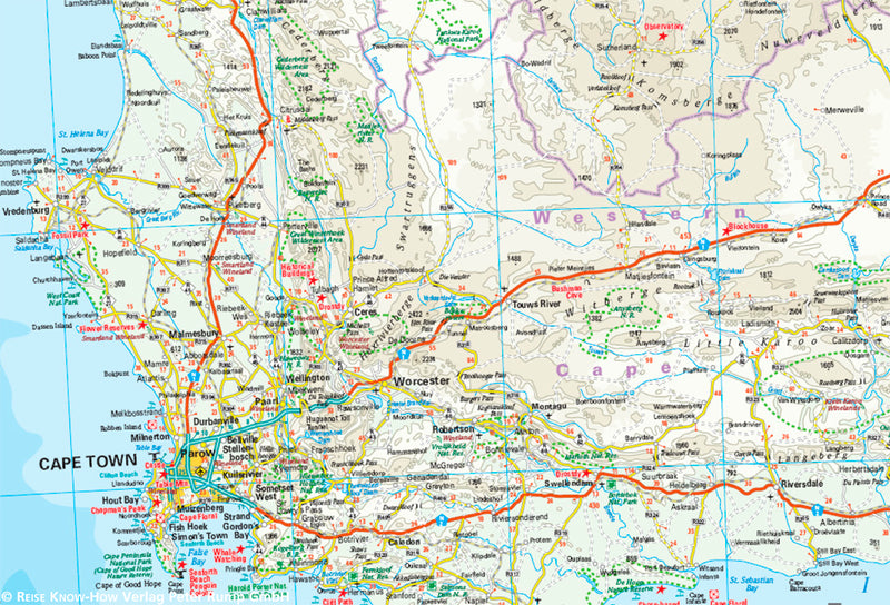 Road map South Africa-Südafrika 1:1,400,000 15.A 2018